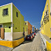 Le belle vie di Campeche con gli edifici colorati