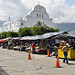 La piazza del mercato di Quetzaltepeque
