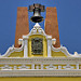 Campana con stemma araldico sopra il Palacio Municipal di Campeche