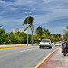 Raggiungo l'inizio della zona hotelera di Cancun