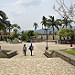 La piazza centrale in stile maya di Copan Ruinas