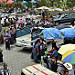 Vie trafficate nel giorno di mercato in Santiago de Atitlan