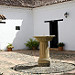 Il piccolo patio di una casa coloniale in Villa de Leyva