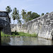 Vista del fossato interno da una grata del Forte di San Fernando de Bocachica
